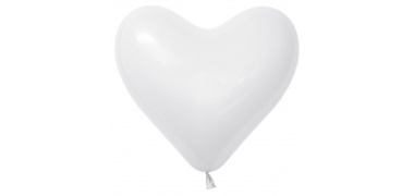 witte hart ballon